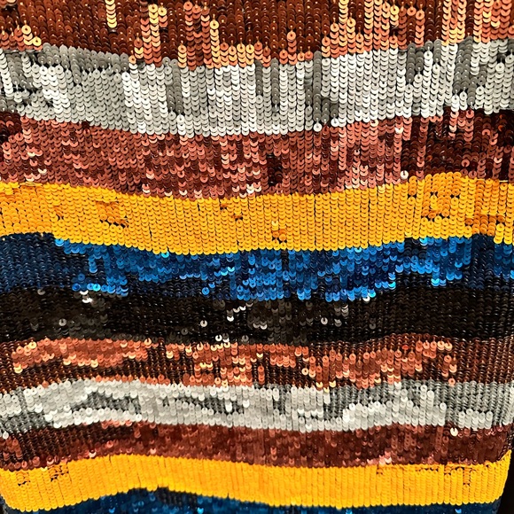 NBD Sequin Stripe Dress - Picture 5 of 10